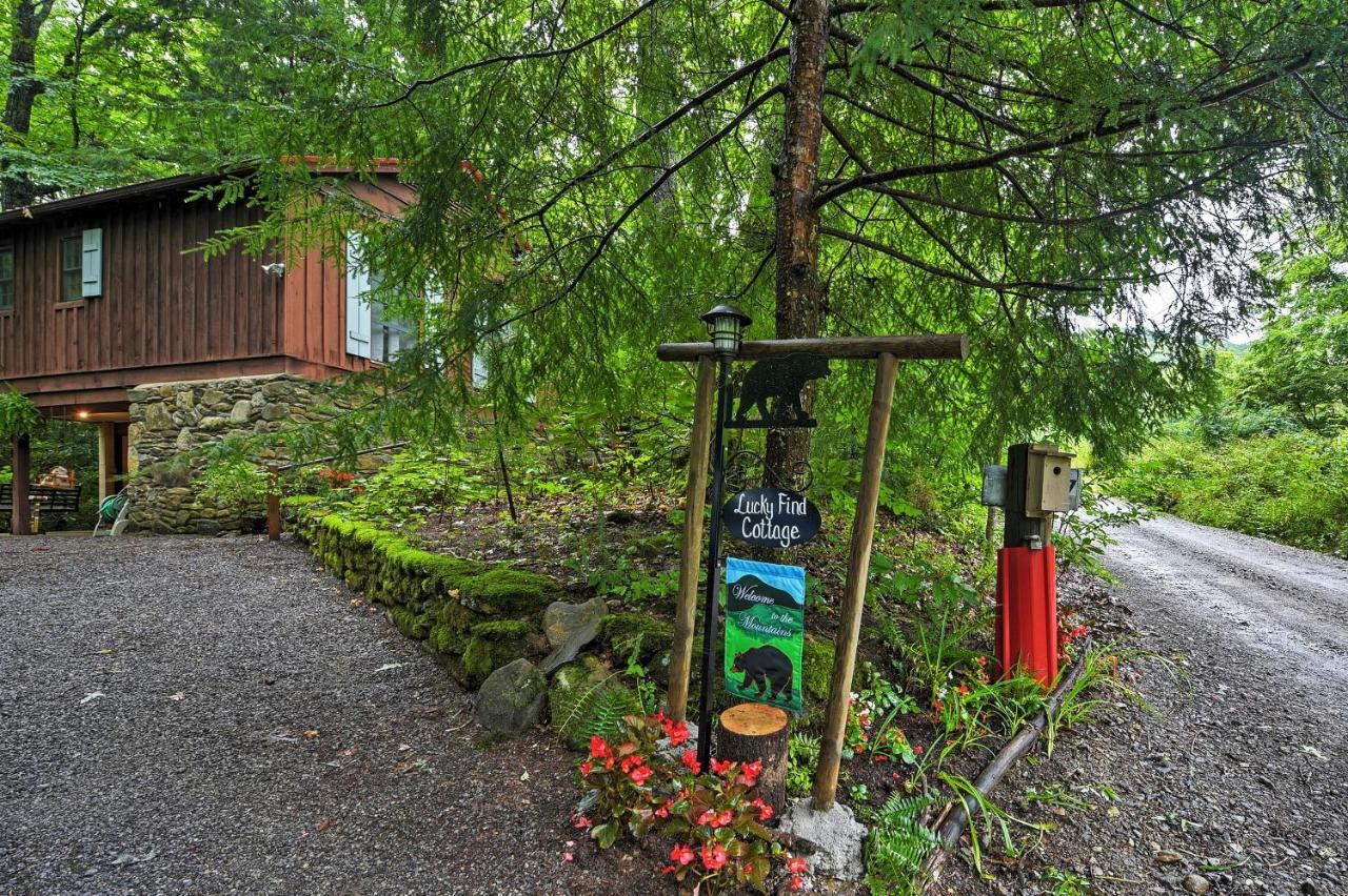 Serene Creekside Cottage Near Asheville Fire Pit Candler Esterno foto