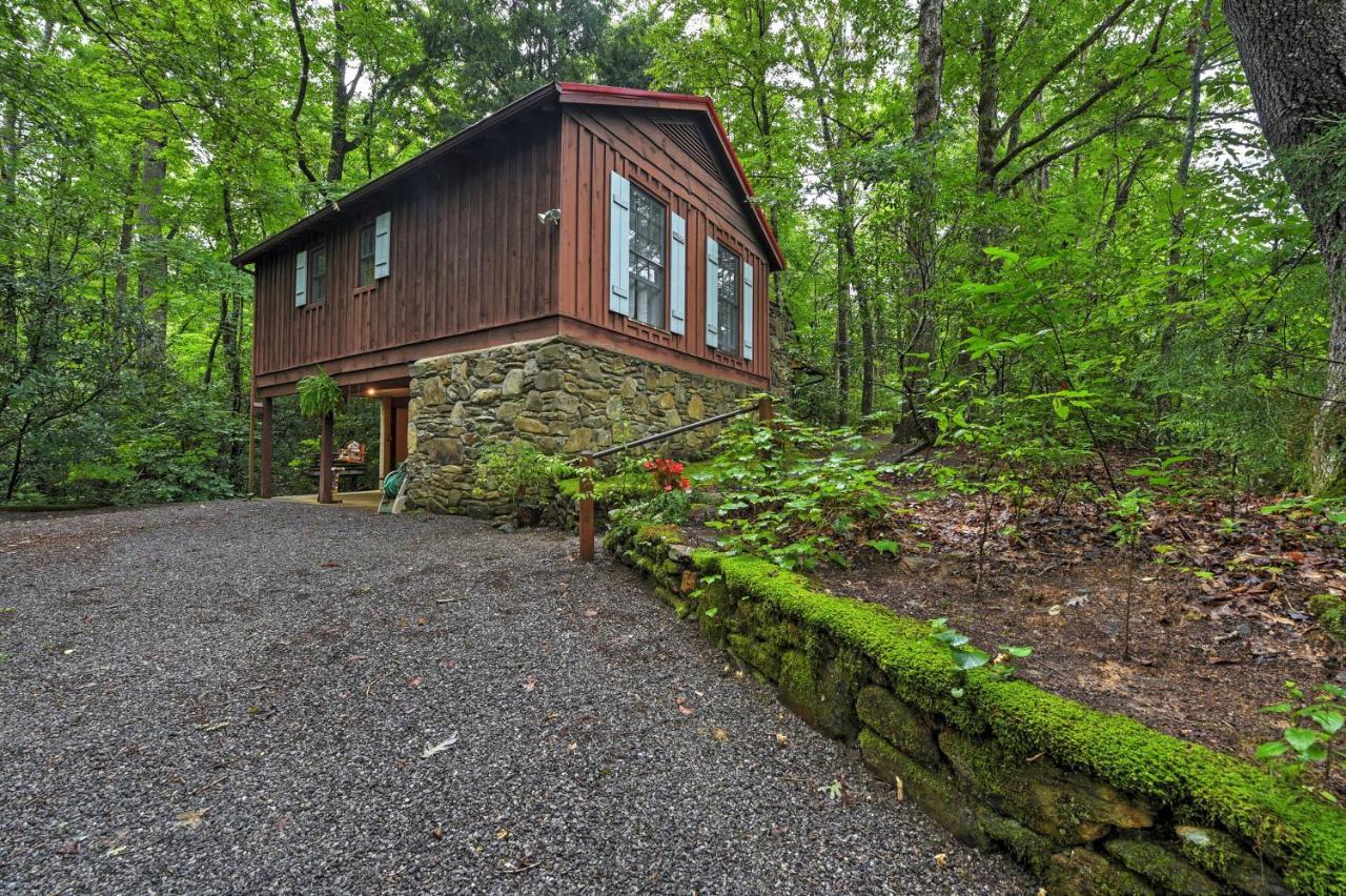 Serene Creekside Cottage Near Asheville Fire Pit Candler Esterno foto